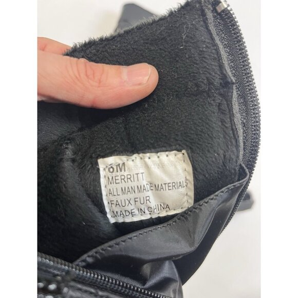 Khombu Merritt Women's Boots Black 6M Quilted Patent Accents Lined Winter ⛄️ - Picture 5 of 6